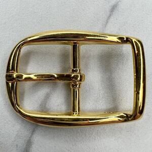 Vintage Gold Tone Simple Basic Belt Buckle for up to 1 Inch Belt